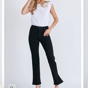 Vici Hidden High Rise stretch bootcut split hem jeans size 27 NWT